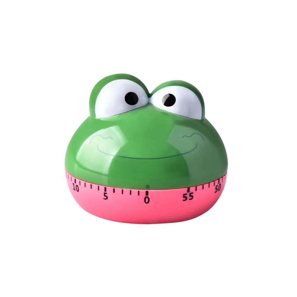 Cute Frog Baking Timer with Magnetic Back – Rotating Mechanical Design